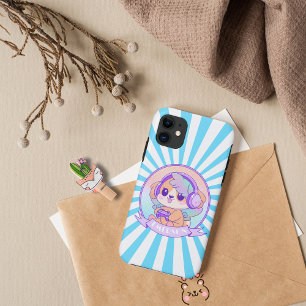 Case-Mate iPhone Case Chien Kawaii avec casque pour Gamer Girls