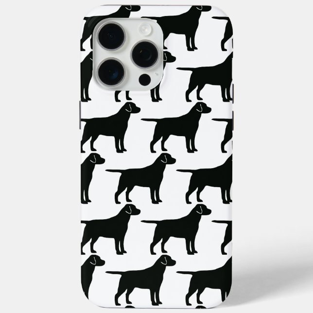 Coques Case-Mate iPhone Chien Lab noir (Verso)
