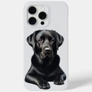 Coque iPhone 15 Pro Max Chien Labrador noir