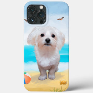 Case-Mate iPhone Case Chien maltais sur la plage