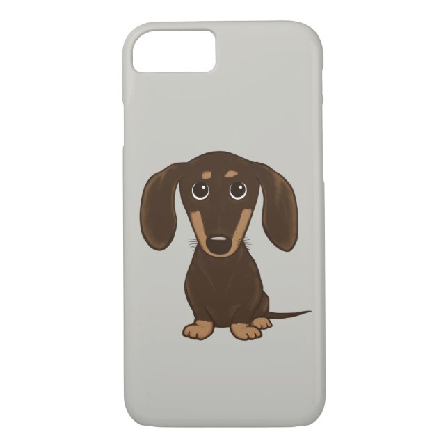 Coques Case-Mate iPhone Chien mignon de saucisse de bande dessinée du (Dos)