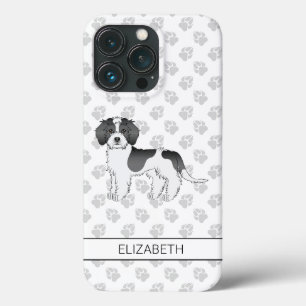 Case-Mate iPhone Case Chien Mini Goldendoodle Parti-couleur Noir & Nom