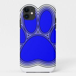 Etui iPhone Case-Mate Chien Paw En Bleu Avec Contours