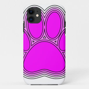 Etui iPhone Case-Mate Chien Paw En Rose Avec Des Contours