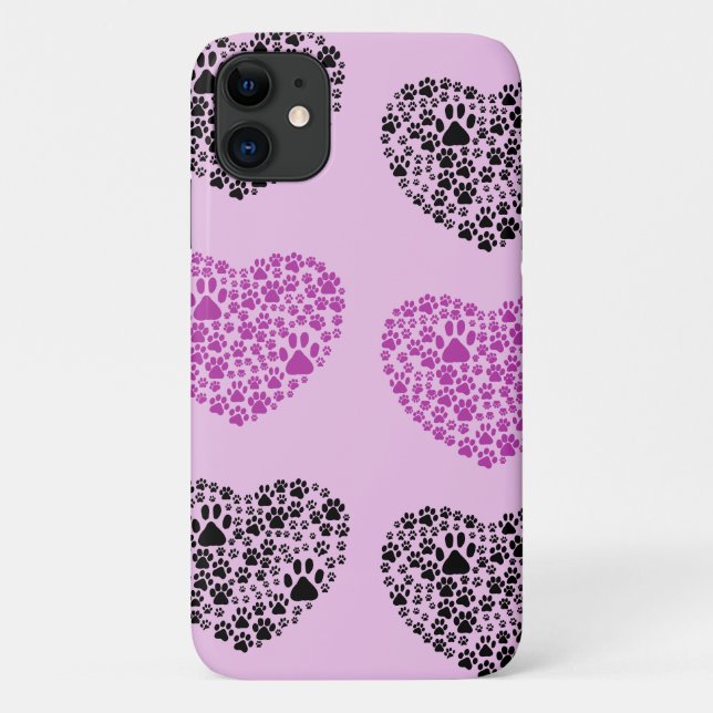 Coques Case-Mate iPhone Chien Paws, Chiot Paws, Animal Paws, Coeur, Animal (Dos)