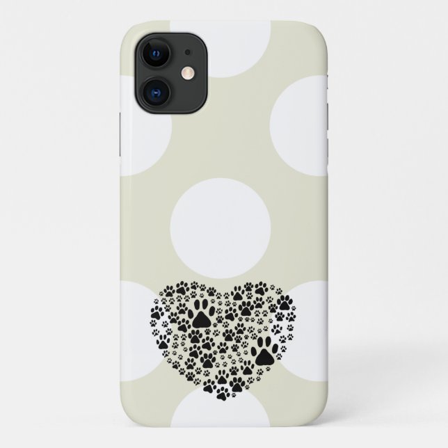 Coques Case-Mate iPhone Chien Paws, Chiot Paws, Animal Paws, Coeur, Animal (Dos)