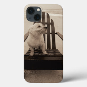 iPhone 13 Case Chien Profitant de la plage