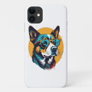 Case-Mate iPhone Case Chien rétro portant des lunettes de soleil