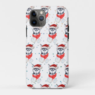 Case-Mate iPhone Case Chien sibérien Husky race Étoiles de Noël
