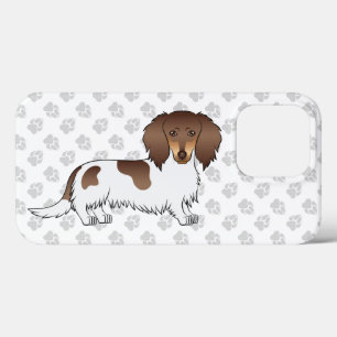 Case-Mate iPhone Case Chien teckel à poil long piebalde chocolat et fauv