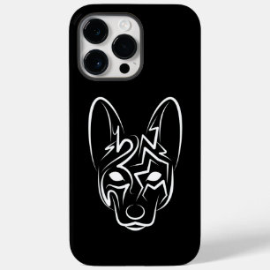 Coque Pour Pour iPhone 14 Pro Max Chien tribal noir et blanc
