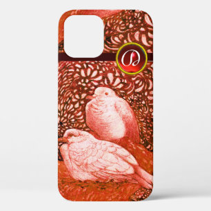 Case-Mate iPhone CASE CHIENS BLANCS DANS LE MONOGRAM ROUGE RUBY