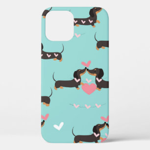 Case-Mate iPhone Case Chiens Dachshund dans l'amour et le coeur sans cou