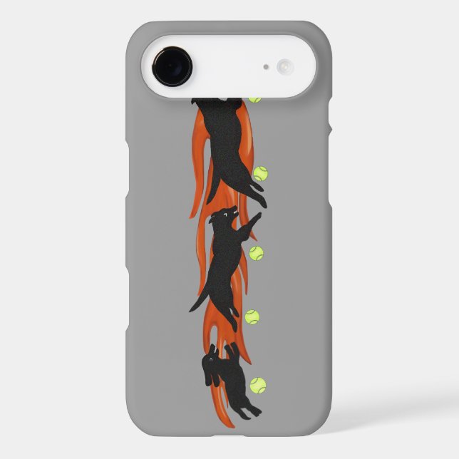 Coques Case-Mate iPhone Chiens de Flyball (Verso)