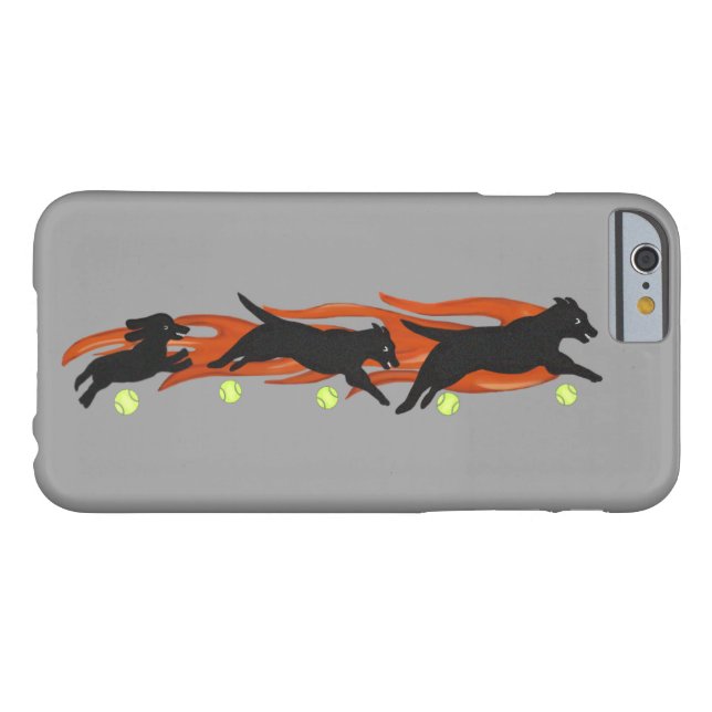 Coques Case-Mate iPhone Chiens de Flyball (Dos Horizontal)