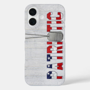 Coque Pour iPhone 16 Chiens de guerre patriotique