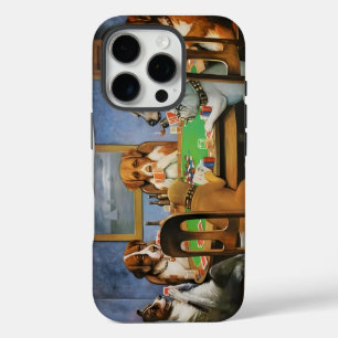 Coques iPhone 16 Pro Chiens jouant au Poker par Cassius Marcellus Cooli