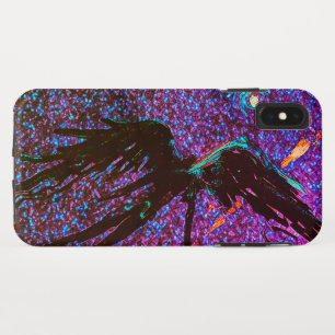 Case-Mate iPhone Case Chiffre à ailes foncées volant à travers l'espace