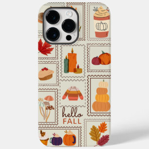 Coque Pour Pour iPhone 14 Pro Max Chiffre d'automne tendance Autumn Postage Timbre p
