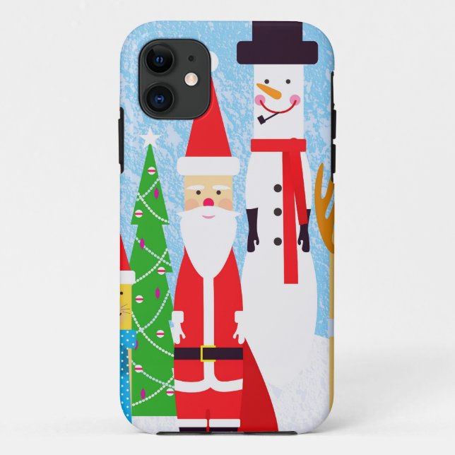 Coques Case-Mate iPhone Chiffres de Noël (Dos)