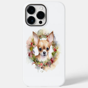 Coque Pour Pour iPhone 14 Pro Max Chihuahua Fête de la couronne de Noël Coupe