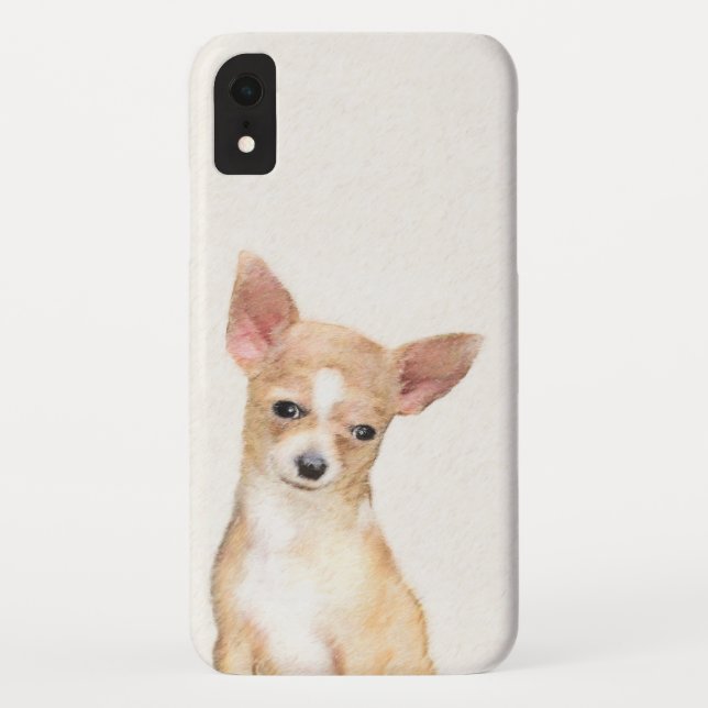 Coques Case-Mate iPhone Chihuahua Peinture - Cute Original Chien Art (Dos)