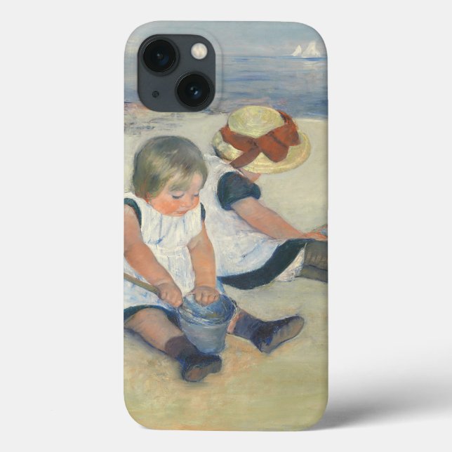Coques Case-Mate iPhone Children Playing on the Beach (Verso)