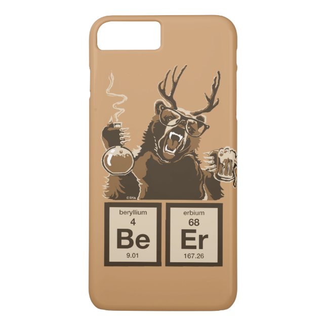 Coques Case-Mate iPhone Chimie bière découverte par l'ours (Dos)