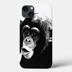 Etui iPhone Case-Mate Chimpanzé noir blanc