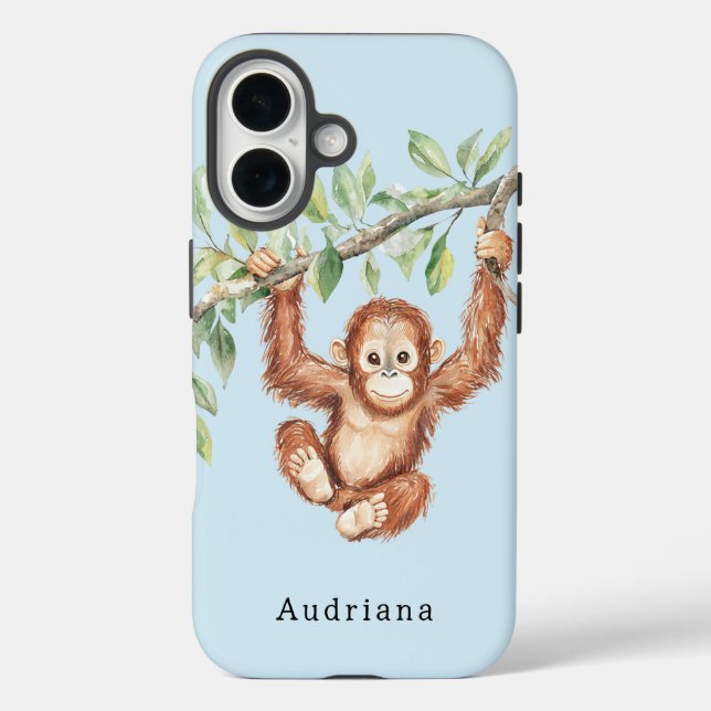 Coques Case-Mate iPhone Chimpanzé singe dans la jungle forestière Animal (Verso)