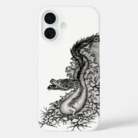 Chine Dragon, noir et blanc Design en Tattoostyl