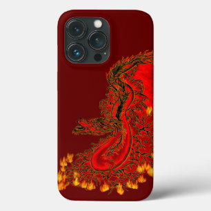 Case-Mate iPhone Case Chine Dragon rouge et or design