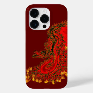 Coques Pour iPhone Chine Dragon rouge et or design