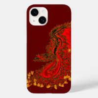Chine Dragon rouge et or design