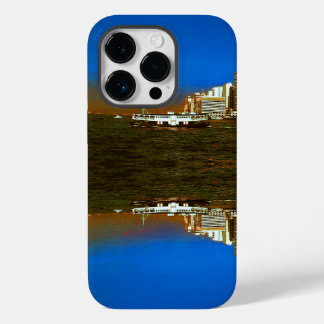 Coque Pour iPhone 14 Pro Chine vintage Hong Kong gratte-ciel ​ ​ mer