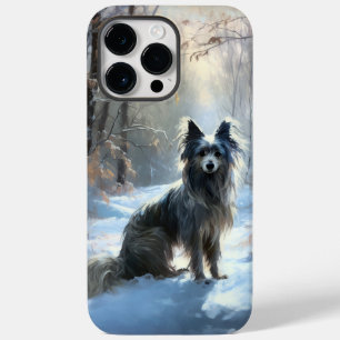 Coque Pour Pour iPhone 14 Pro Max Chinois Crested Laisser Il Neige Noël