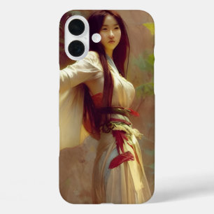 Coques iPhone 16 Plus Chinoise Wuxia Fighter Warrior Woman Imaginaire Ar