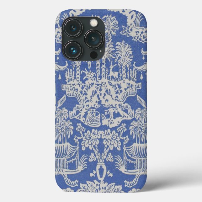 Coques Case-Mate iPhone Chinoiserie bleue et blanche Oriental (Verso)