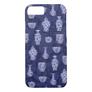 Case-Mate iPhone Case Chinoiserie bleue et blanche/ Poterie de luxe