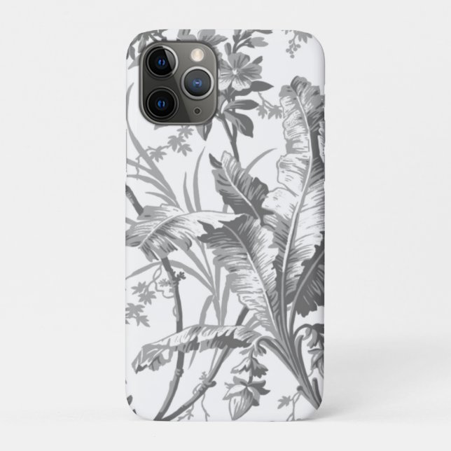 Coques Case-Mate iPhone Chinoiserie botanique noire et blanche (Dos)