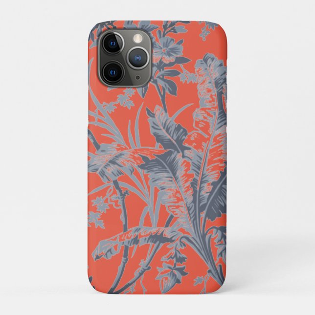 Coques Case-Mate iPhone Chinoiserie botanique orange (Dos)