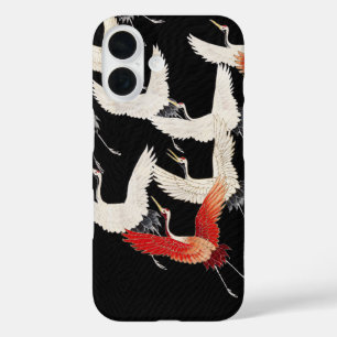 Coque Pour iPhone 16 Chinoiserie Grue volante Zen Minimaliste Kimono Ar
