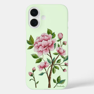Coque Pour iPhone 16 Chinoiserie Pink Peony