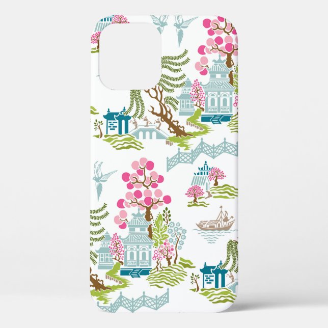 Coques Case-Mate iPhone Chinoiserie traditionnelle aux couleurs du printem (Verso)