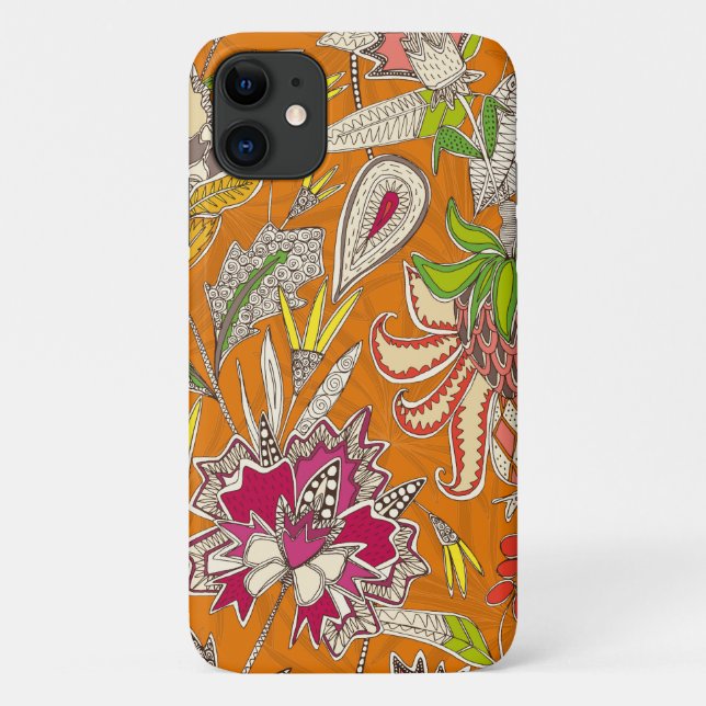 Coques Case-Mate iPhone chintz pop orange (Dos)