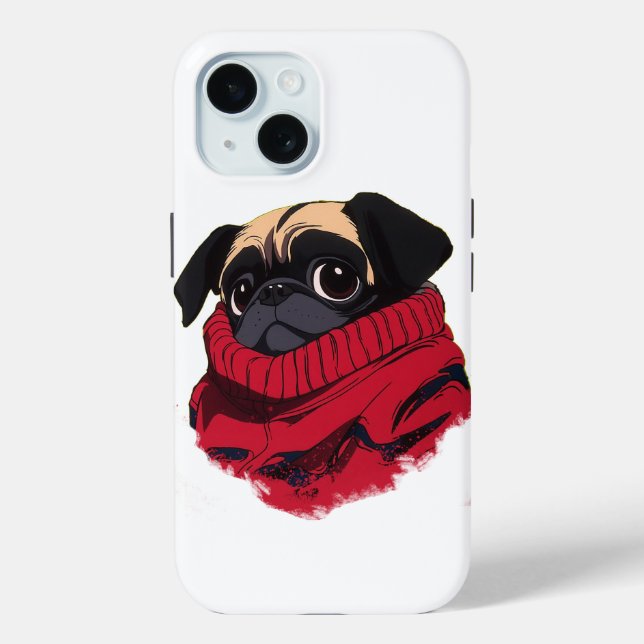Coques Case-Mate iPhone chiot carlin (Verso)