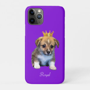 Case-Mate iPhone Case Chiot Corgi Mignon & Couronne Royale sur Violet