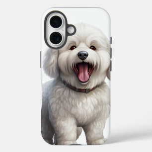 COQUE POUR iPhone 16 CHIOT DE CHIEN BICHON FRISE BLANC MIGNON