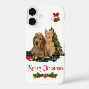 Coque Pour iPhone 16 Chiot et chaton 