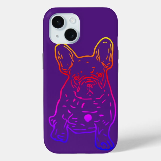Coques Case-Mate iPhone Chiot mignon Bouledogue Français (Verso)